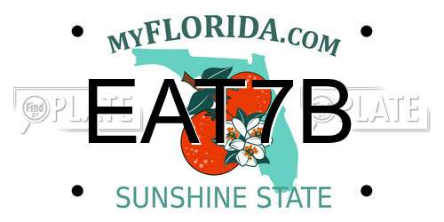 EAT7B Florida License Plate