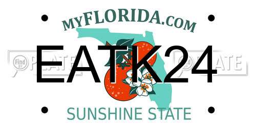 EATK24 Florida License Plate