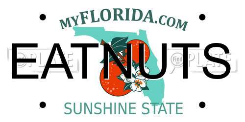 EATNUTS Florida License Plate