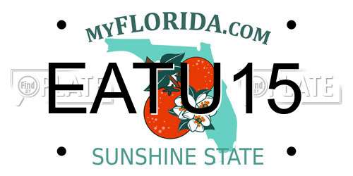 EATU15 Florida License Plate