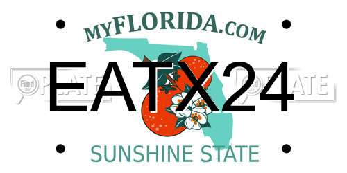 EATX24 Florida License Plate