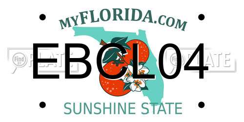 EBCL04 Florida License Plate
