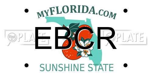EBCR Florida License Plate