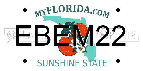 EBEM22 Florida License Plate