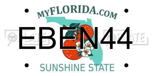 EBEN44 Florida License Plate