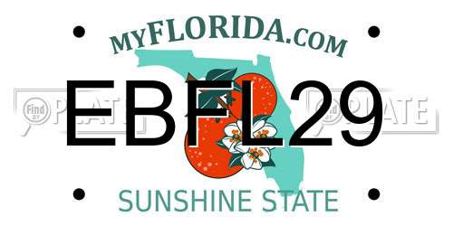 EBFL29 Florida License Plate