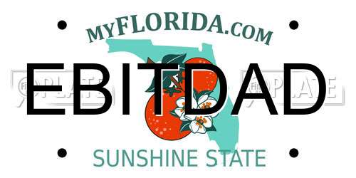 EBITDAD Florida License Plate