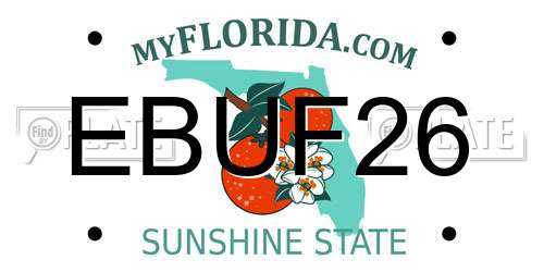 EBUF26 Florida License Plate