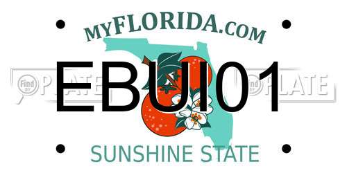 EBUI01 Florida License Plate