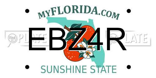 EBZ4R Florida License Plate