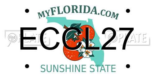 ECCL27 Florida License Plate