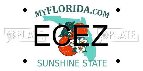ECEZ Florida License Plate