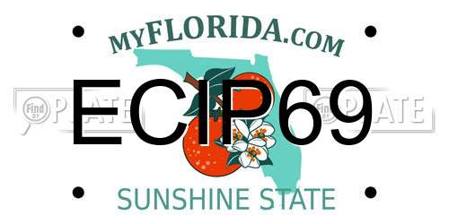 ECIP69 Florida License Plate