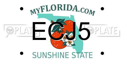 ECJ5 Florida License Plate