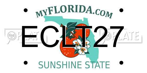 ECLT27 Florida License Plate