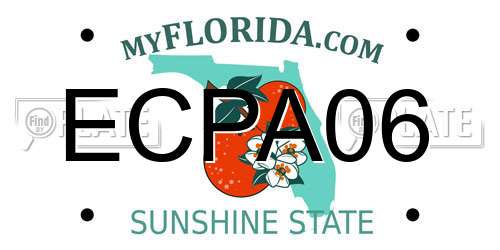 ECPA06 Florida License Plate