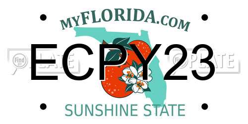ECPY23 Florida License Plate