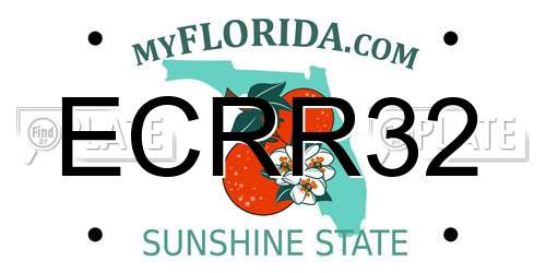 ECRR32 Florida License Plate