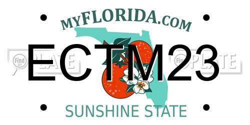 ECTM23 Florida License Plate