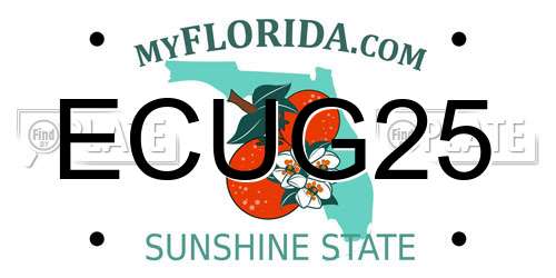 ECUG25 Florida License Plate