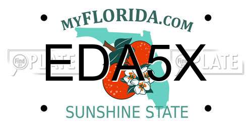 EDA5X Florida License Plate