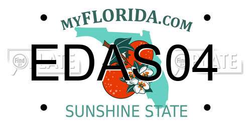 EDAS04 Florida License Plate