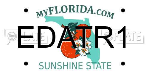 EDATR1 Florida License Plate