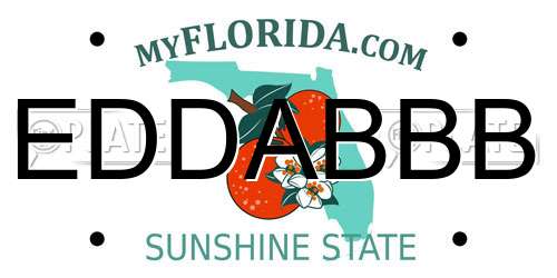 EDDABBB Florida License Plate
