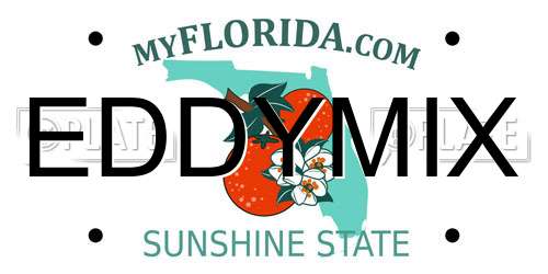 EDDYMIX Florida License Plate