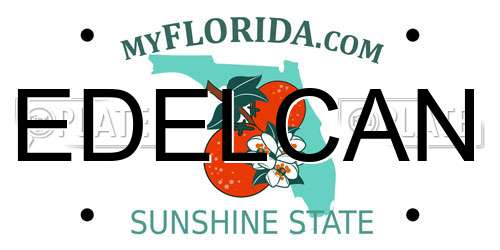 EDELCAN Florida License Plate