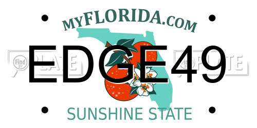 EDGE49 Florida License Plate