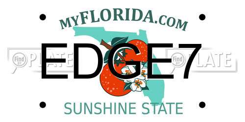 EDGE7 Florida License Plate