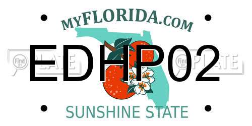 EDHP02 Florida License Plate