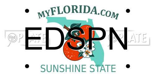 EDSPN Florida License Plate