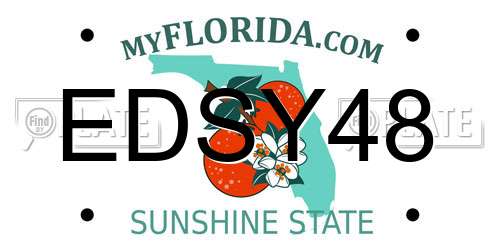 EDSY48 Florida License Plate
