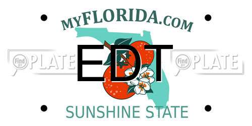 EDT Florida License Plate