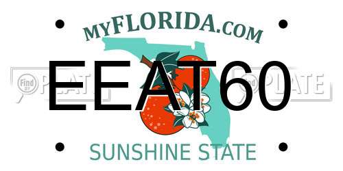 EEAT60 Florida License Plate