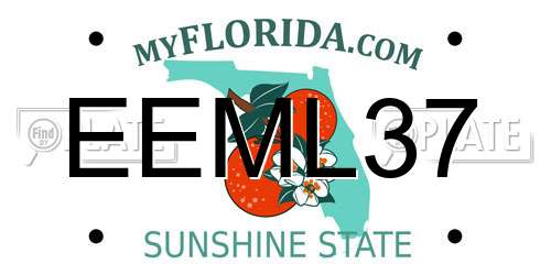 EEML37 Florida License Plate