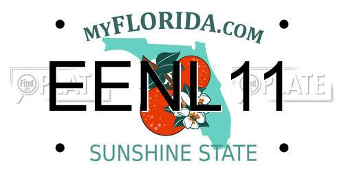 EENL11 Florida License Plate