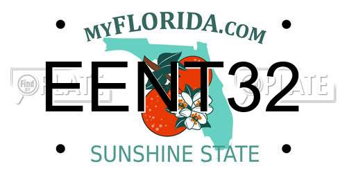 EENT32 Florida License Plate