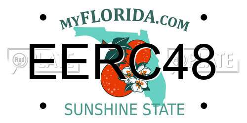 EERC48 Florida License Plate