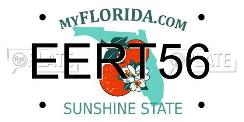 EERT56 Florida License Plate