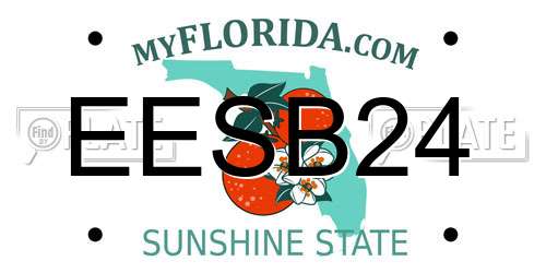 EESB24 Florida License Plate