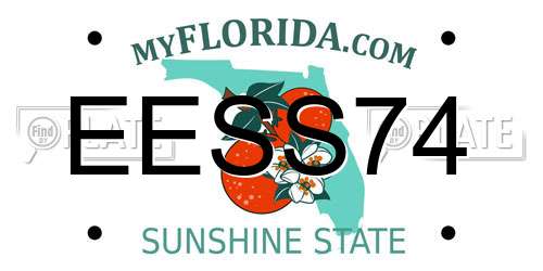 EESS74 Florida License Plate