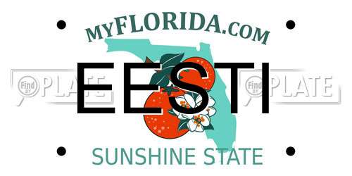 EESTI Florida License Plate