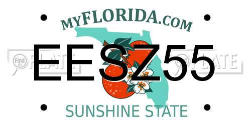 EESZ55 Florida License Plate