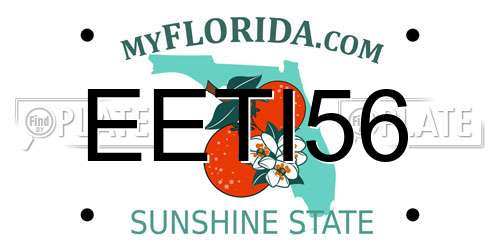 EETI56 Florida License Plate