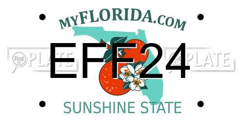 EFF24 Florida License Plate