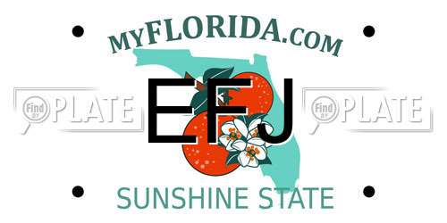 EFJ Florida License Plate