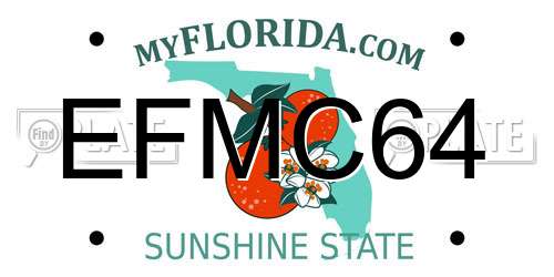 EFMC64 Florida License Plate
